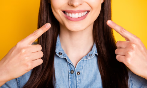 woman smiling
